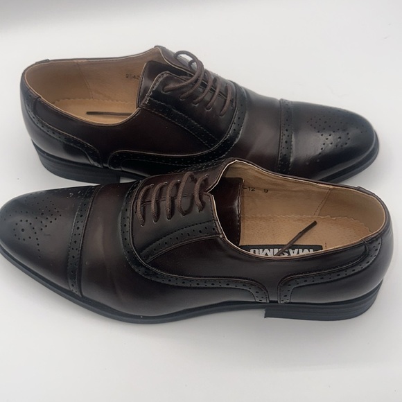 Men’s Masimo Ny Size 9 Brown Leather Slip On Loafers NWOT - Picture 7 of 7